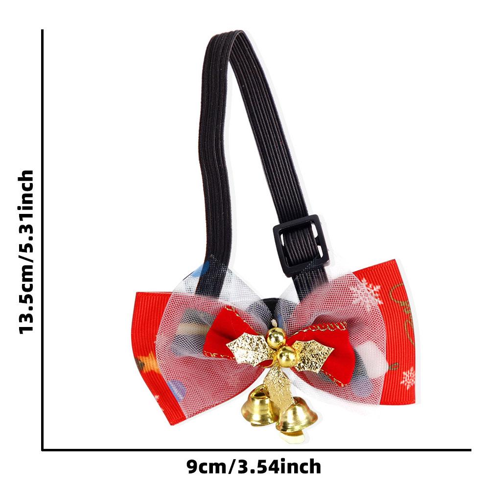 

Рождественские галстуки для домашних животных, регулируемые галстуки-бабочки для собак, аксессуары для ухода за собаками, ошейники для домашних животных, товары для собак 6