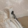 Rhombus drawstring small bag, shoulder messenger mobile phone women's bag