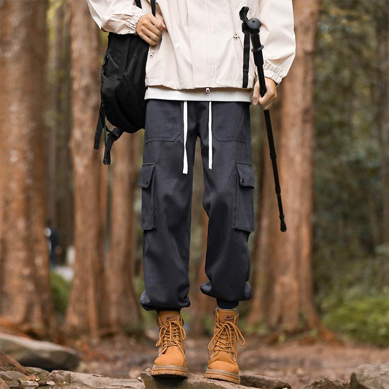 

Рабочие брюки Black Mass Мужские Весенне-летние Новые Свободные Брюки Брюки Красивые Повседневные Брюки 4XL