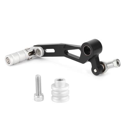 Motorcycle Shift Lever Installation Kit, Metal Folding Shift Lever with Screw Rod Fit