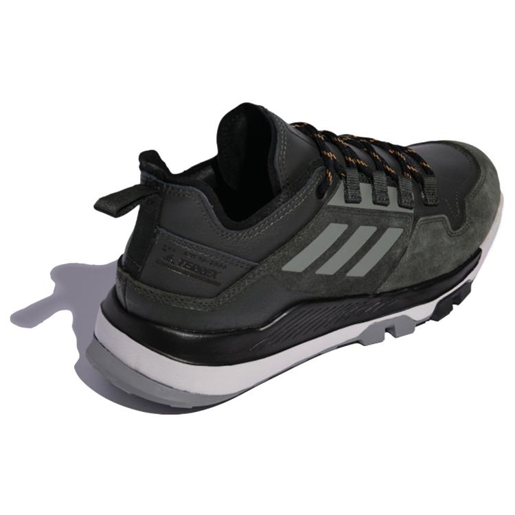 New Terrex Hikster Adidas Leather Low 'Black Green' FX4663