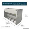 Free Shipping Stainless Steel Double-Sided Pig Feeder Trough for Piglets and Fertilizer.