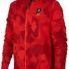 Nike Geometrisches Muster Vollprint Lässige Sport-Kapuzenjacke Kinderjacken Rot AR8515-634