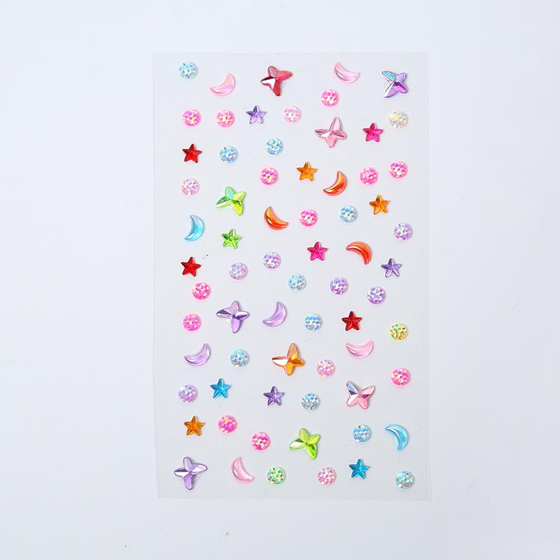 Custom Diamond Princess Gem Stickers for Kids
