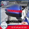 Für VW Volkswagen Jetta MK5 Golf Auto Styling 2 Stück Rückspiegel Aufkleber für Volkswagen VW Touran Beetle Golf Passat Jet