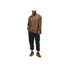 Jordan Essentials FW24 Button-Down Logo Comfortable Solid Color Fashion Versatile Long Sleeve Shirt Men Shirts Brown FV7446-223