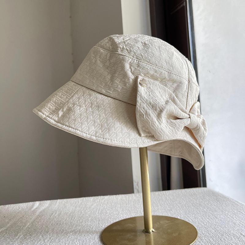 Autumn and Winter New Back Bow Fisherman's Hat Children's Versatile Wide-brimmed Basin Hat Shows the Tide of Small Bucket Hats