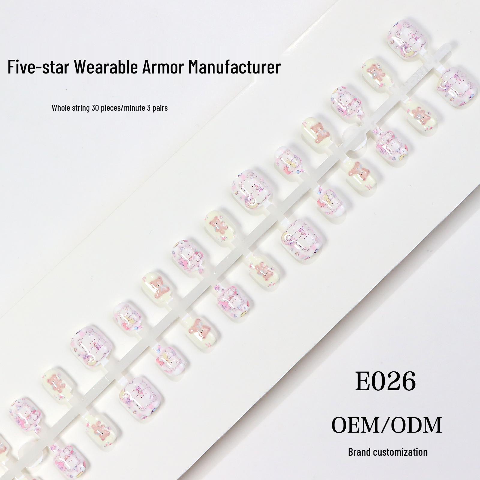 Children s Cute Translucent Cat Eye Wearable Non-toxic Nail Art Stickers
