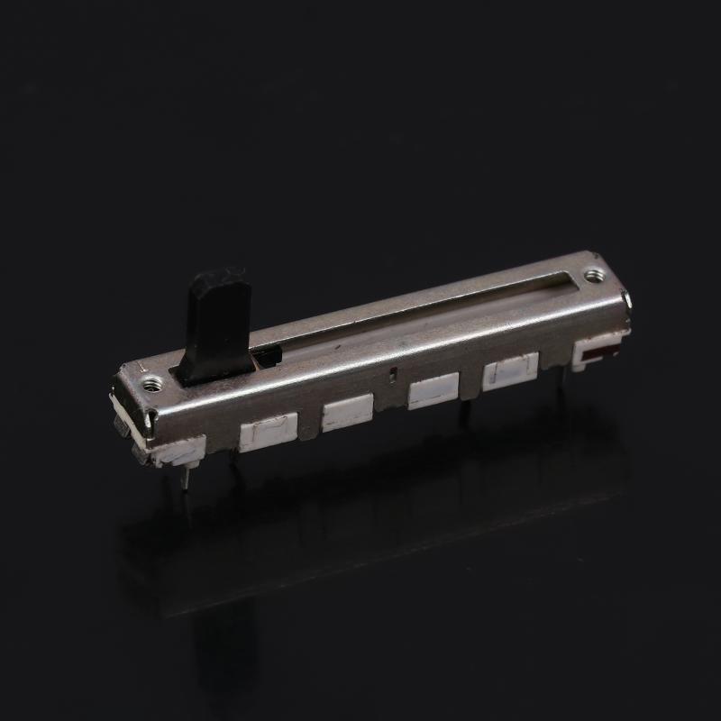 45Mm Straight Side Potentiometer A20K With A Shaft Length Of 15Mm And 3 Pins Single-Gang Straight Slide Potentiometer