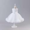 Grenzüberschreitendes Mädchen-Netz-Puff-Prinzessinnenkleid - Formelles Abendkleid mit Schleife und Details für Auftritte
