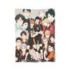 Haikyuu Japanese Anime Flannel Blankets Hinata Shoyo Customized Throw Blanket for  Sofa Bedding Lounge 125*100cm Quilt,