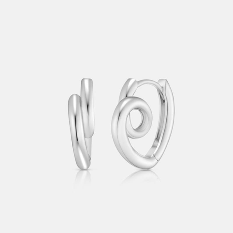 METROCITY JEWELRY Corte Sterling Silver White Earrings A241SE0128WPQ