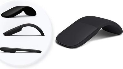 Slim and Portable Foldable Wireless Mouse with Arc Optical Technology and Foldable Bluetooth for Perfect for and Travel 2.4GHz PC/Laptops, Home,