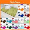 Luxurious 2 Piece Bath Mat Set Non-slip Toilet Pedestal With Soft Foam Shaggy Chenille Rug