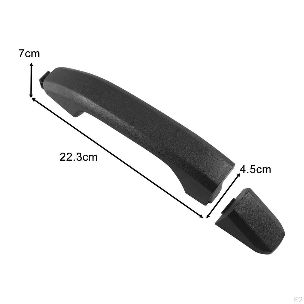 22929412 Exterior Door Handle Replacement Part Replace Parts Black Easily Install Accessories Right
