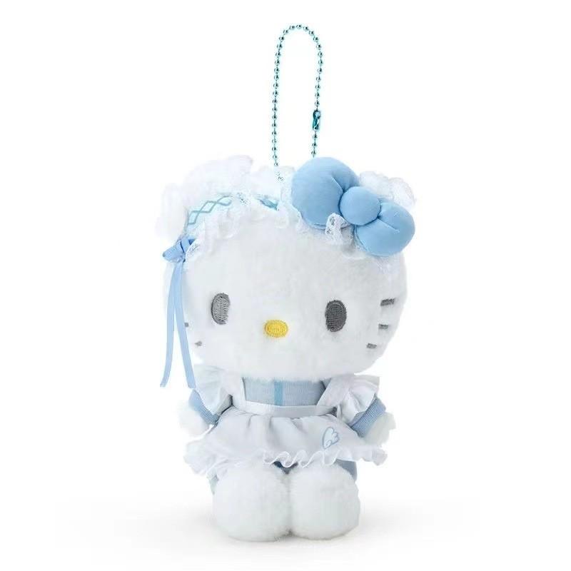 Adorable Japanese Style Sanrio Blue Fantasy Angel Maid Kuromi Cinnamoroll Kt Plush Toy Soft KT