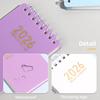 2026 Day Planner A7 Pocket Size Coil Notebook for Law Nursing Sketching Office Task Organizer for Work Study Planning
