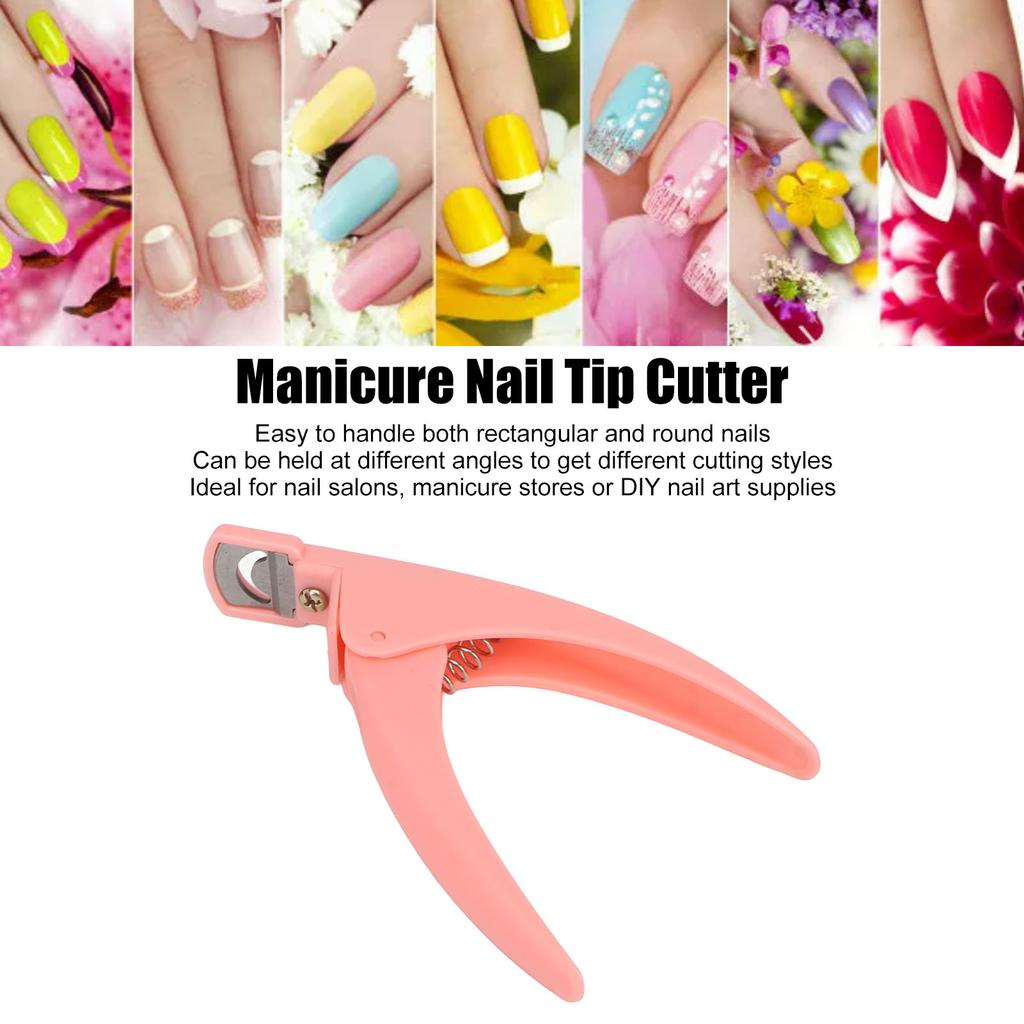 Nail Art Clipper Manicure Nail Tip Cutter Robust Simple Operating Fake False Nail Trimmer for
