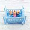 Decorate Accessory Dollhouse Miniature 1:12 Baby Cot Bedding Set Dollhouse Furniture Toys