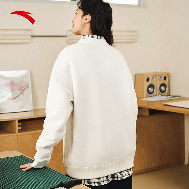 Anta Men's Retro Letter Print Pullover Sweatshirt