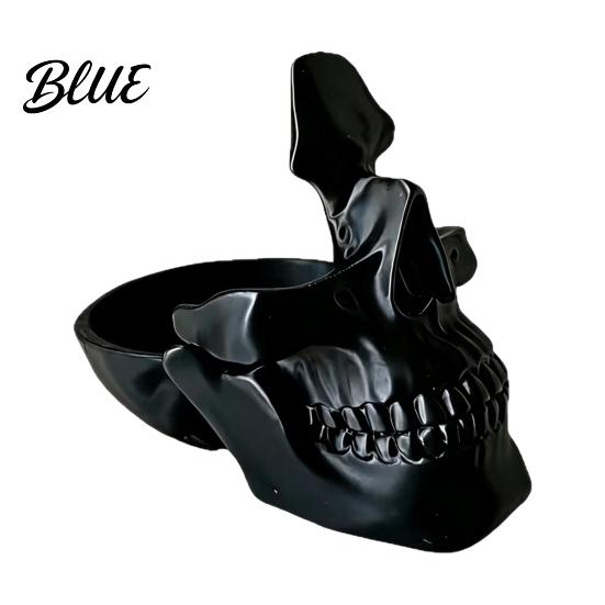 Creative Desk Accessory 3D Printed Skull Organizer Tray Novelty Eyeglass Holder with Nose Rest Office Desktop Decoration Key Coin Jewelry