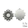 Valentine's Day Accessories For Making Jewelry Fit Round 12mm Glass Cabochon Base Setting Tray Accessories Parts Women's Clothing Bag Accessories