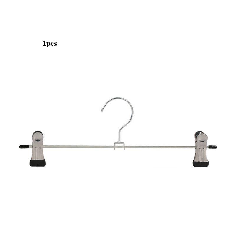 

Coat Metal Clip Hangers Clothes Closet Pant Trouser Skirt Racks Nonslip 1PCS