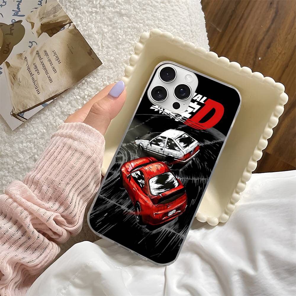 Anime Initial D AE86 Tail Light Phone Case Phone Case For IPhone 17 Pro Max Plus Fantasy Glitter Aurora Water Ripple Cover