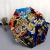 1pc Dragon Ball Z Vegeta Goku Saiyan Outdoor Umbrella - Automatic Opening/Closing, Portable 3-Fold Design with 8-Rib Iron Frame - Perfect Gift for Fan