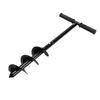 Garden Auger Drill Bit, T Shape Hand Drill Auger Post Hole Digger Steel Spiral Drill Bit with Handle Multifunction Garden Auger Tool Drill Digger Bit