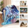 Cartoon Honkai Star Rail Jingliu Flannel Blanket Cover Soft Anime Blanket Multifunctional Decor Home Universal Blankets