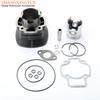 Scooter 70cc Big Bore Cylinder Kit For Piaggio 50 Nrg Extreme Rst Mc2 Zip Sp 50cc 2-Stroke 100080560 47mm 12mm