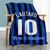 Inter Milan Customize Your Name Blanket Cozy Personalized Blanket Comfortable for Office Chair Office Chair Picnics Four Seasons Universal