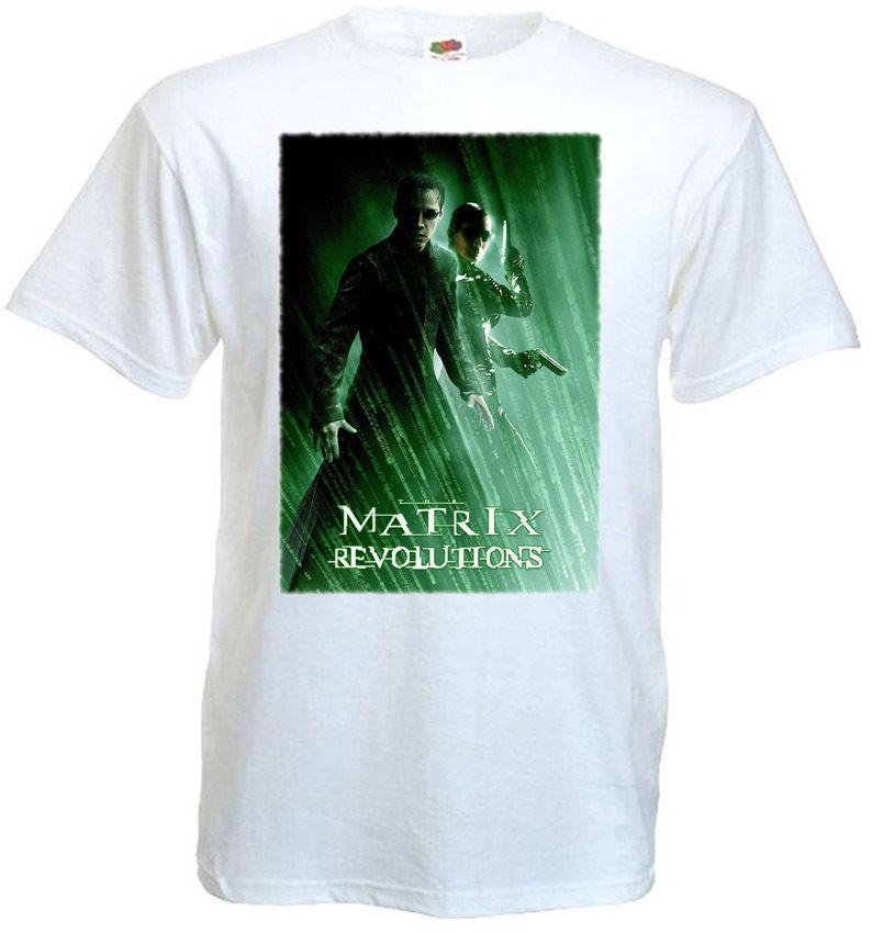 Matrix Revolutions v1 T-shirt white movie poster all sizes S5XL XXXXL