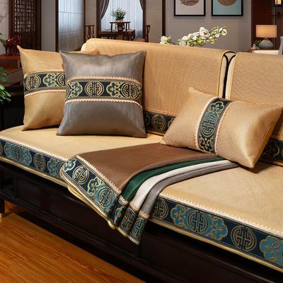 Verano Nuevo Estilo Chino Madera Verano Seda de Hielo Antideslizante Cojín de Sofá de Madera Maciza de Alta Calidad