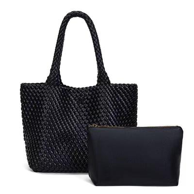 Bolso Tote y Bandolera Tejido a Mano Madre-Hijo - Bolso de Hombro de Gran Capacidad para el Viaje Diario para Mujeres (Modelo 22025)