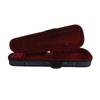 Violin Case 3 Layer Protecting Lightweight Pressure Resistant Triangular Violin Travel Box with Humidity Meter Red