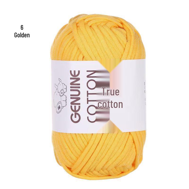 Kerngefülltes Baumwollgarn zum DIY-Stricken: Ideal für Spielzeug, Schals und Fußmatten