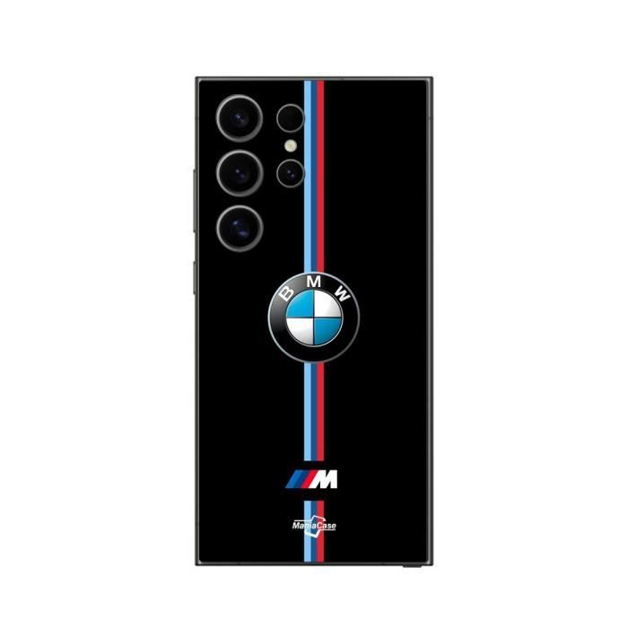 Coque - BMW - Samsung Galaxy S24 Ultra - Souple - Noir - Motif logo M