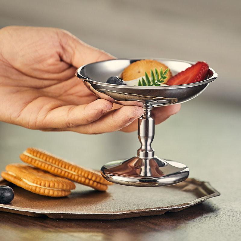 Dessertskål i rostfritt stål Glassbägare Bar Vinglas