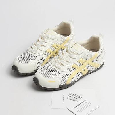 Dünnes Mesh Deutsche Trainingsschuhe Damen 2025 neu Sommer Höhenerhöhung atmungsaktiv lässig Retro vielseitig Sport Forrest Gump Schuhe