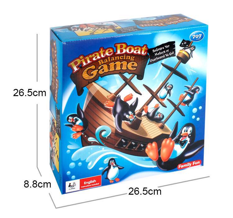

Игра-балансировка пиратского корабля «Пингвин» — интерактивная игрушка для родителей и детей Penguin Corsair