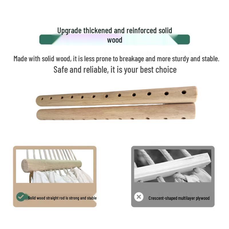 OLOEY Anti-Rollover Cotton Net Hammock