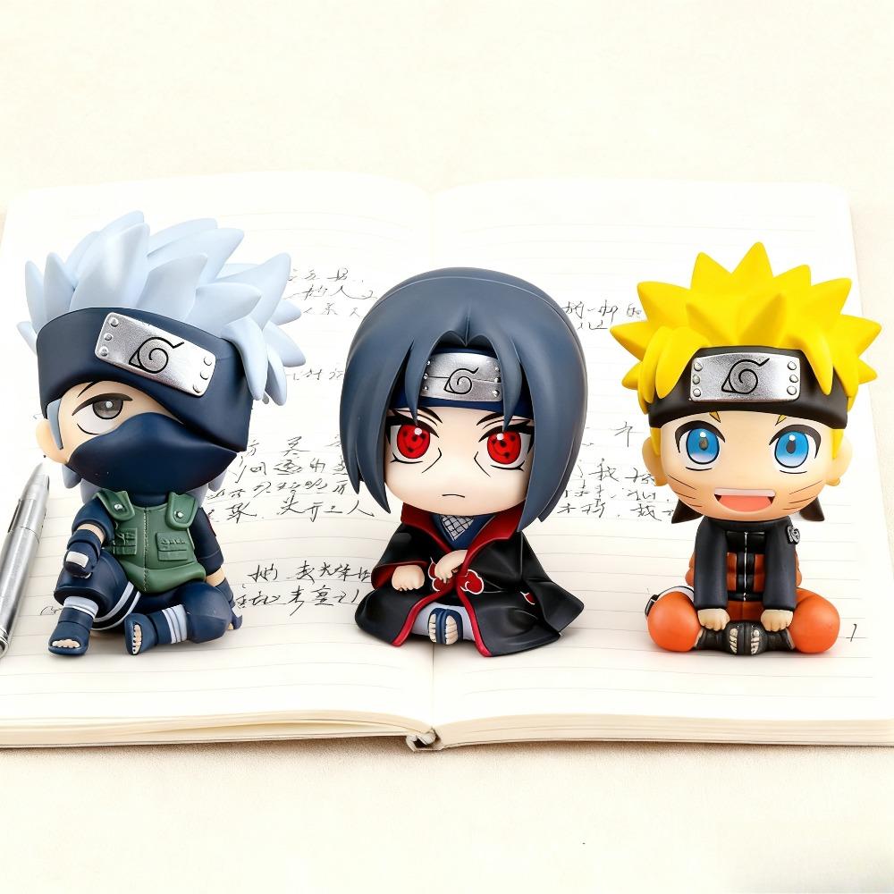 Hot Naruto Anime Figure Uzumaki Naruto Kakashi Uchiha Sasuke Itachi Cute Toys Q Figurals Action Figurine Model