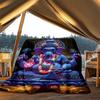 1pc Spiritual Decor Throw Blanket Polyester Fiber, Lightweight Flannel, Soft & Warm, All Season Use for Outdoor, Camping Digital Print