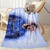 Chelsea Fc Player Portrait Blanket Comfortable Great for Bed Livingroom Seaside All-Season Use Modern Style