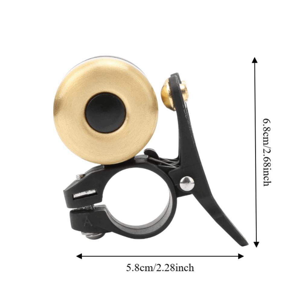 Copper Alloy Bike Bell for 21-23mm Handlebar Bike Horn Portable Bicycle Bell for Cycling
