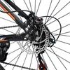 26" Spoke Wheel 24 Speed Mountain Bicycle Adult Bike MTB W/ Fender Blue+Orange