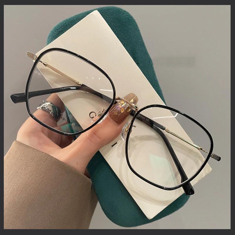 Fashion Trend Minus Diopter Myopia Glasses for Women Men Retro Square Frame Near-sighted Prescription Eyewear Diopter 0 TO -4.0