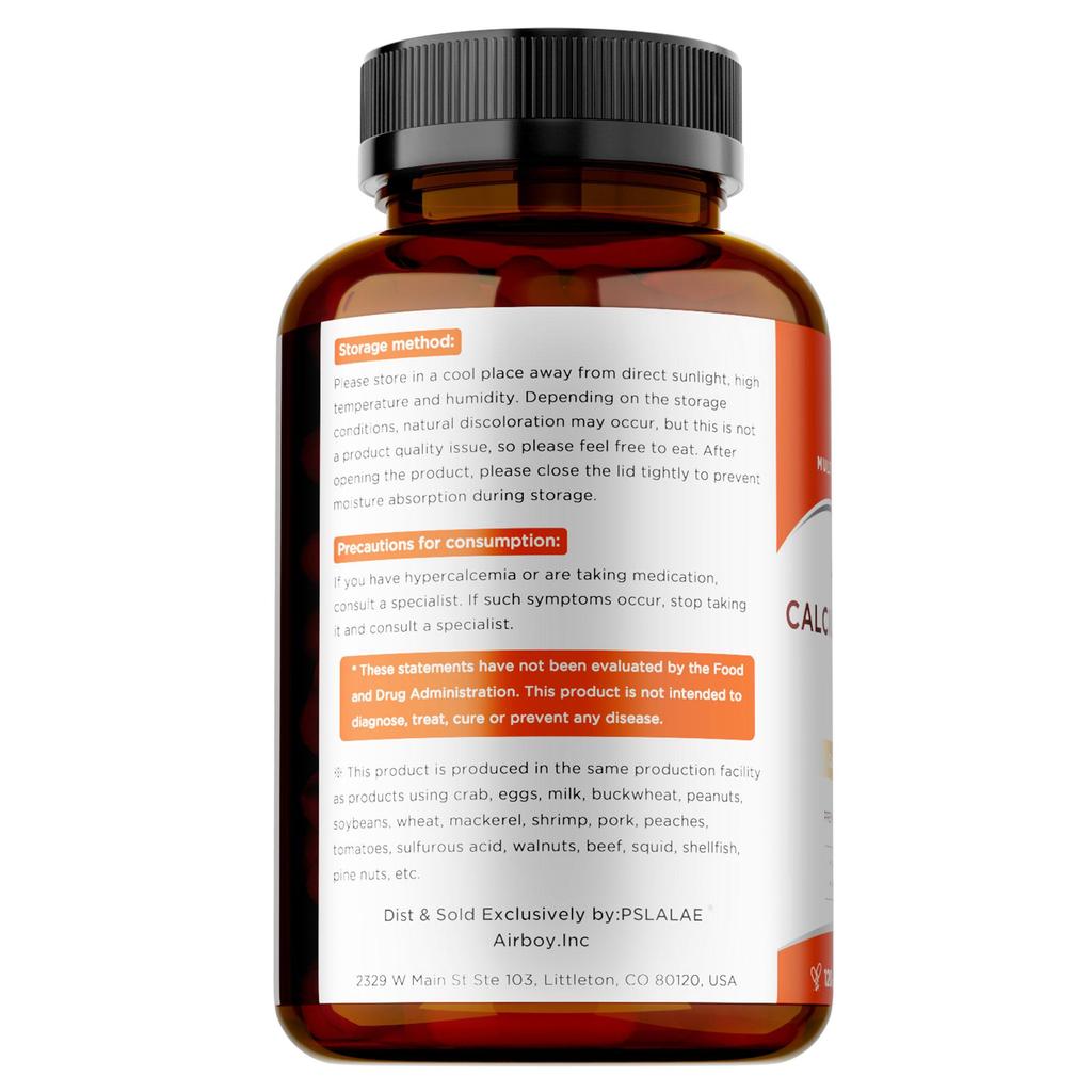 Calcium Magnesium Zinc Supplement - Bone Health, Muscle Function, Heart Health and Immune Support